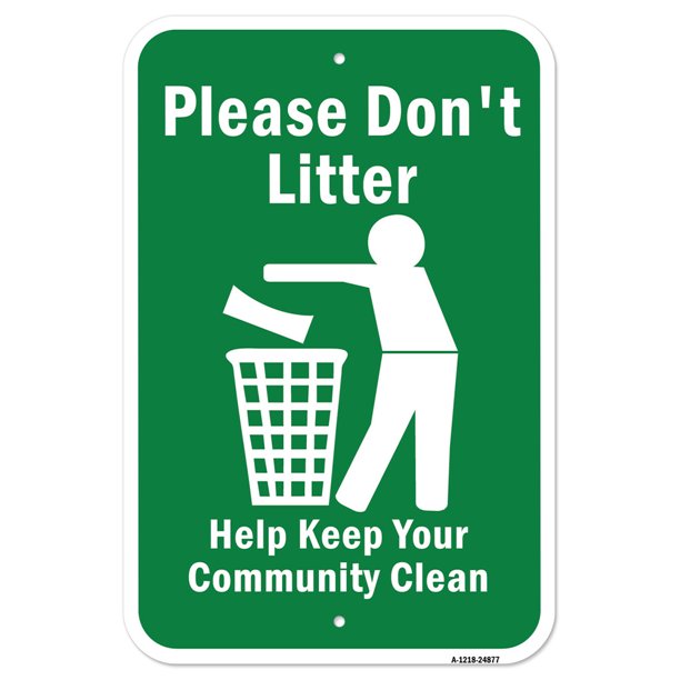 Don't litter posters picture