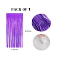 thumbnail image 5 of Topboutique Purple Tinsel Foil Fringe Curtains Streamers Backdrop for Birthday Graduation Engagement Bridal Shower Bachelorette Baby Shower Holiday Party Decorations,3 ft x 6.3 ft, 5 of 6