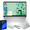 Green, variant on HP 14" N150 Laptop, Intel Quad-Core, 4GB RAM, 256GB Storage (128GB eMMC + 128GB SD), Windows 11 Pro Copilot & 1 Year Microsoft Office 365, Ultra Thin Lightweight Blue Notebook for Work and School