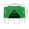 thumbnail image 3 of 2025 Upgraded Trampoline Tent - Waterproof & UV-Resistant Trampoline Cover with Sunshade, Fits 6FT/8FT/10FT/12FT/14FT Trampolines for Outdoor Protection, 3 of 8