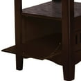 thumbnail image 4 of 60 Inch Counter Height Table with Storage Open Shelf 6 Seater Brown, 4 of 5