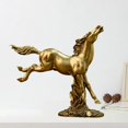 thumbnail image 4 of Colecciones de arte de estatuillas de estatuas de caballos modernos, artesanías de Feng Shui, esculturas de animales 28cmx8cmx25.5cm, 4 of 7