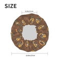 thumbnail image 3 of Cute French Bulldog Brown Shower Cap, Reusable Bath Hair Hat for all Hair Lengths Hair Cover with Elastic Band Double Waterproof Layers Bathing Hat, 3 of 5