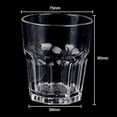 thumbnail image 5 of 4 Pcs de Verre d'Eau 210ml Incassable Empilable Qualité restaurant Acrylique premium, 5 of 5