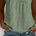 thumbnail image 7 of Blouses for Women Summer Tops 2026 Trendy Tank Tops Scoop Neck Sleeveless Cotton Linen Tops Clothes Spring Outfits, 7 of 7