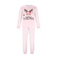 thumbnail image 4 of Evdexr Christmas Pajamas for Family Matching Sets Crew Neck Long Sleeve Tops and Pants Sleepwear 2026 Cute Novelty Graphic Sets Relaxed Fit Elastic Waist Holiday Pjs Set L, 4 of 5