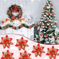 thumbnail image 4 of 10 piezas de adornos navideños, flores artificiales de Navidad, Cristo, 4 of 5