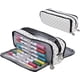 thumbnail image 1 of Estuche para lápices Estuche escolar de gran capacidad con 3 compartimentos Estuche para bolígrafos Estuche para lápices para niños de secundaria Regalo para niñas y adolescentes (negro) Rojo Verde, 1 of 5