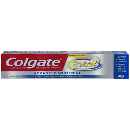 Colgate Total Whitening avancée Dentifrice 7,6 onces (Pack de 6)