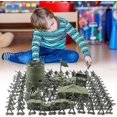thumbnail image 4 of 26-27 100Pcs Military Soldier Model Toy Set, Plastic Military Toy Soldiers Men Figures Military Toy Action Figures Army Educational Toy For, 4 of 5