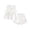 White, variant on 2 Piece Outfits for Girls Summer Plaid Fly Sleeve Tees and Loose Pants Girls Sets Size 12M-15Y