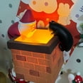 thumbnail image 4 of LED Light-up Stack Refrigerator Magnet Luminous Movable Christmas Santa Claus Black Cat Fireplace Stack Fridge Decoration with Light, 4 of 7