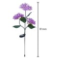 thumbnail image 2 of Ground Light 3 Heads Hydrangea LED Solar Path Patio Luces para patio (D), 2 of 4