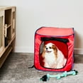 thumbnail image 6 of Vibrant Life Soft-Sided 32" Pop-up Mesh Dog Kennel, Red, Medium, 6 of 9