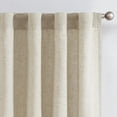 thumbnail image 1 of Cortinas de mezcla de lino y avena Jinchan 127x213 cm para sala de estar, 1 of 8