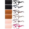 thumbnail image 2 of GFDYREE 2 Pairs Oversized Retro Reading Glasses for Women, Oprah Style Large Blue Light Blocking Readers, 2 of 7