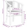 thumbnail image 4 of vidaXL 5 Piece Garden Dining Set Solid Wood Teak, 4 of 5