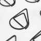 thumbnail image 4 of 250 Piezas Clips De Papel Negros Lindos Clips De Papel En Forma De Lágrima De Acero Inoxidable Para Papelería De Oficina Útiles Escolares Invitaciones De Boda Scrapbooking Manualidades Marcapáginas Pl, 4 of 5