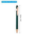 thumbnail image 2 of Uxcell Ballpoint Pen with Stylus Tip Metal Pen Black Ink 1.0mm Medium Point Stylus Pen Style 2, Green 6 Pack, 2 of 6