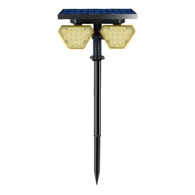 Matsuzay Light Solar Outdoor Lawn Walkway Landscape Lámpara de doble cabeza Patio Paisajismo Iluminación Resistente a la intemperie Recargable Iluminación y accesorios Doble 3000K 6000K Matsuzay HA072736-01
