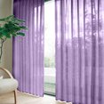 thumbnail image 2 of Cortina Deco de gasa duradera para puerta y ventana de color sólido para dormitorio (morado oscuro) Ehuebsd Libre de BPA, 2 of 9