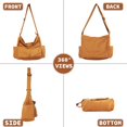thumbnail image 3 of Canvas Messenger Bag Large Hobo Crossbody Bag with Multiple Pockets Casual Shoulder Tote Bag for Women and Men, 3 of 9