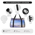 thumbnail image 4 of Kdxio Lavender Fields Under Blue Sky Travel Duffel Bag Gym Bag Weekender Travel Bag Gym Bag for Women &Men Airplane Travel Essentials for Flying, 4 of 7
