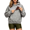 thumbnail image 6 of Snack Hoodie With Pouch Cat Pouch Hoodie Puppy Holder Pullover Top Unisex Oversized Hoodies Pet Holder Cat Dog Large Pouch Carriers Pullover Sweatshirts Sweater Tops Fall Winter Clothes, 6 of 7