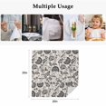 thumbnail image 4 of Black Spring Floral Cloth Napkins, Summer Botanical Farmhouse Vintage Washable and Reusable Dinner Napkins Set of 6, Table Napkin for Kitchen Party Birthday Wedding Hotel Housewarming 20"x20", 4 of 8
