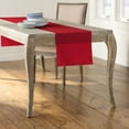 thumbnail image 2 of LA Linen Polyester Poplin Table Runner 14 by 108-Inch, Red, 2 of 2