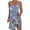 Blue dresses for women, variant on Baikeli Womens Dresses Clearance Sale Women's Summer Comfort Fashion Printed Sleeveless V-Neck Dress Summer Dresses