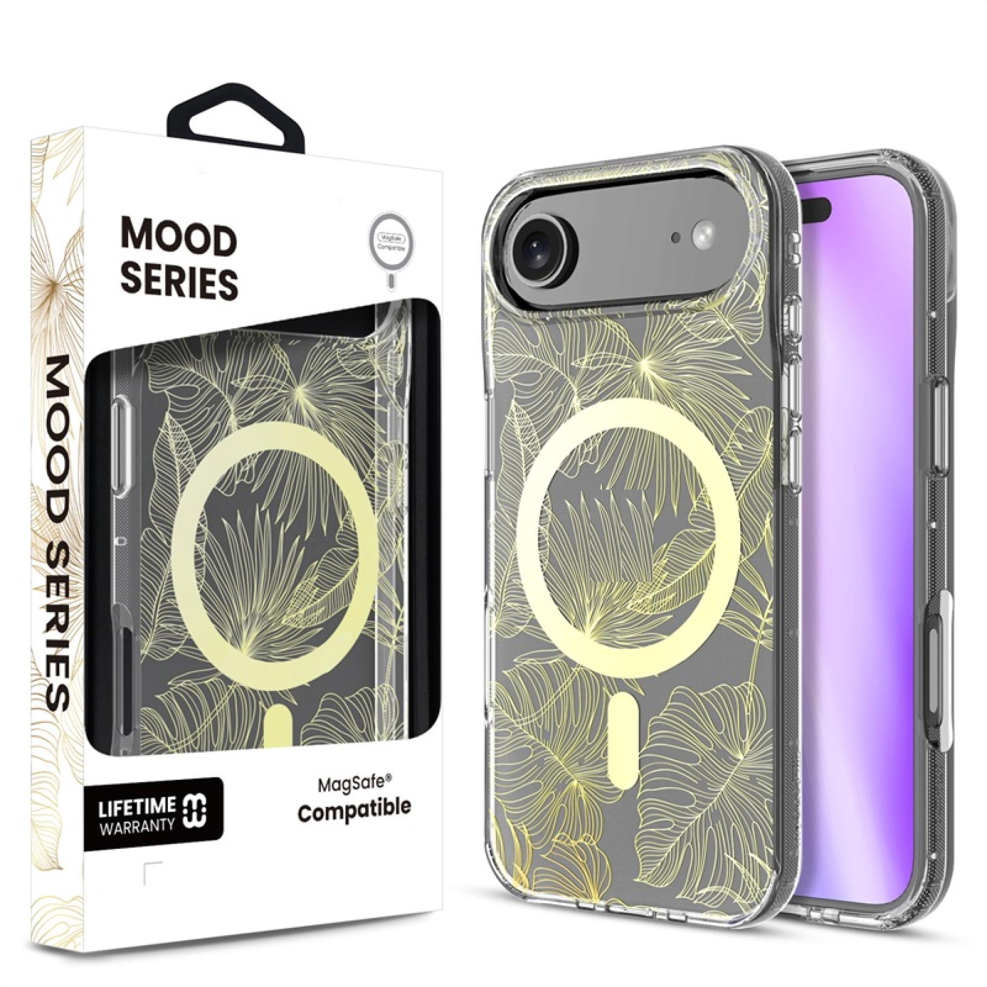 Mood Series compatiable with iPhone 17 Air Botanical Protective Case – Floral Print Lightweight Drop-Resistant Cover