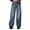 Blue/women cargo jean jogger, variant on PXLKNZH Women's Wide Leg Jeans Trendy Solid Oversized Denim Pants Flowy High Waisted Straight Leg Jean Trousers Blue M
