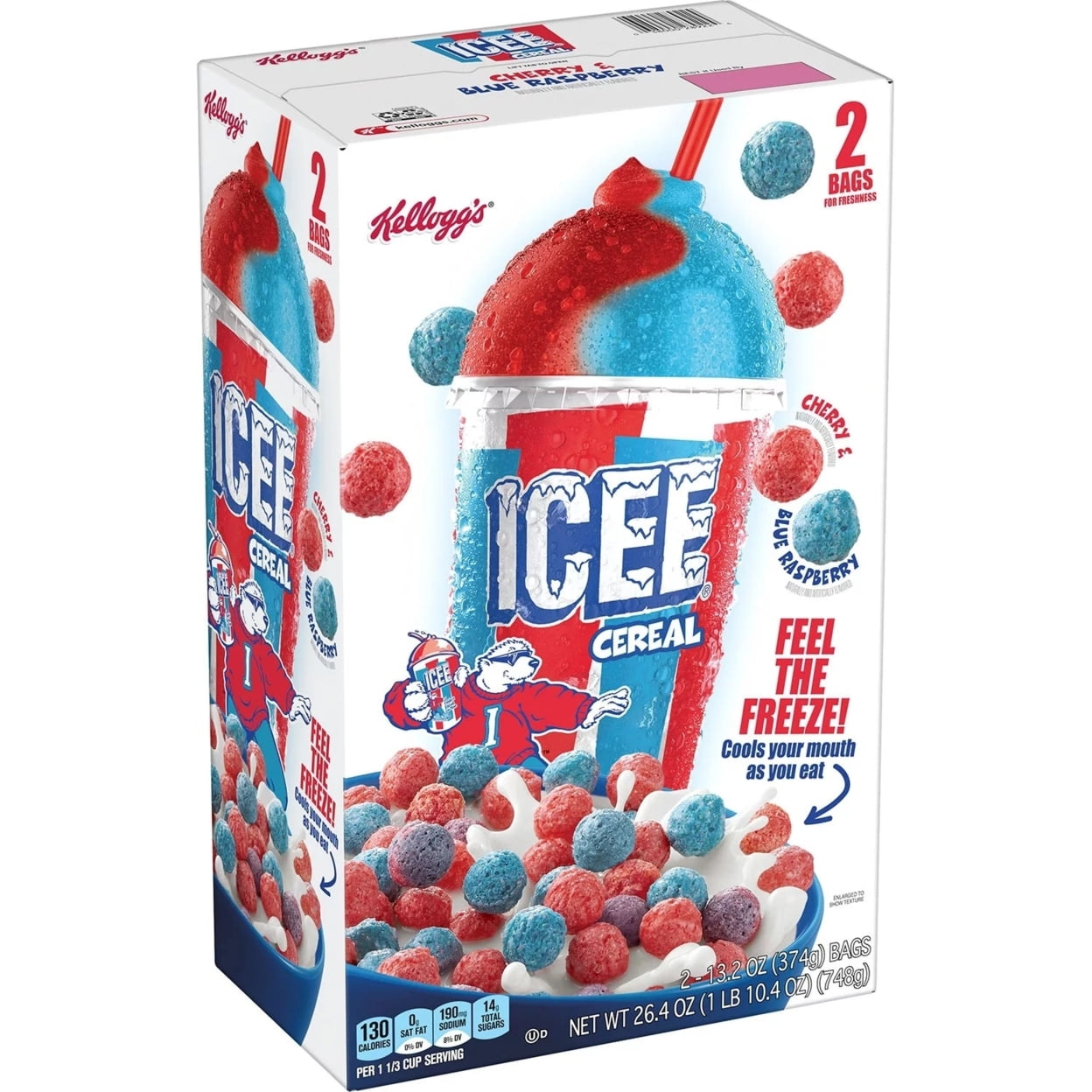 Kellogg's ICEE Mixed Berry Breakfast Cereal, 26.4 Ounce Walmart