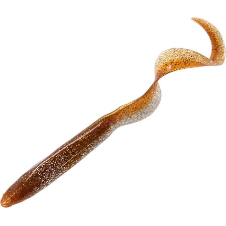 5 Pack Sand EEL Lures Saltwater Soft Fishing Lures Swimbait 6 Inch 3/8oz Surf Fishing Creature Baits Soft Plastic Artificial Ribbontail Worm Brown Flash 6 -5 Pack