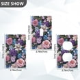 thumbnail image 7 of Yayeee Toggle Light Switch Wall Plate 1-Gang 4.5"x2.7" Home Decorative Outlet Cover, Pink and Purple Flowers, 7 of 7