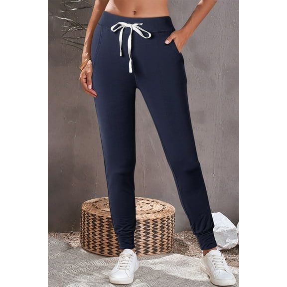 Ahlaray Stylish Navy Blue Joggers: Versatile, Comfortable, & on Trend!