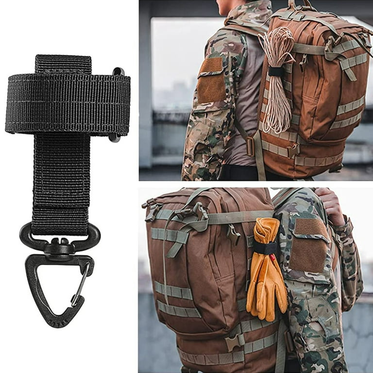 3 IN 1 Compass Thermometer Carabiner Tactical Survival Belt Key Hiking  Outdoor #