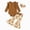 A22-Brown, variant on Baby Girls Bodysuit Set Infant Long Sleeve Romper Long Pants Set for Fall Winter