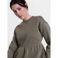 thumbnail image 5 of Scenario Women's Peplum Fleece Pullover with Long Sleeves, Size XS-XXXL, 5 of 6