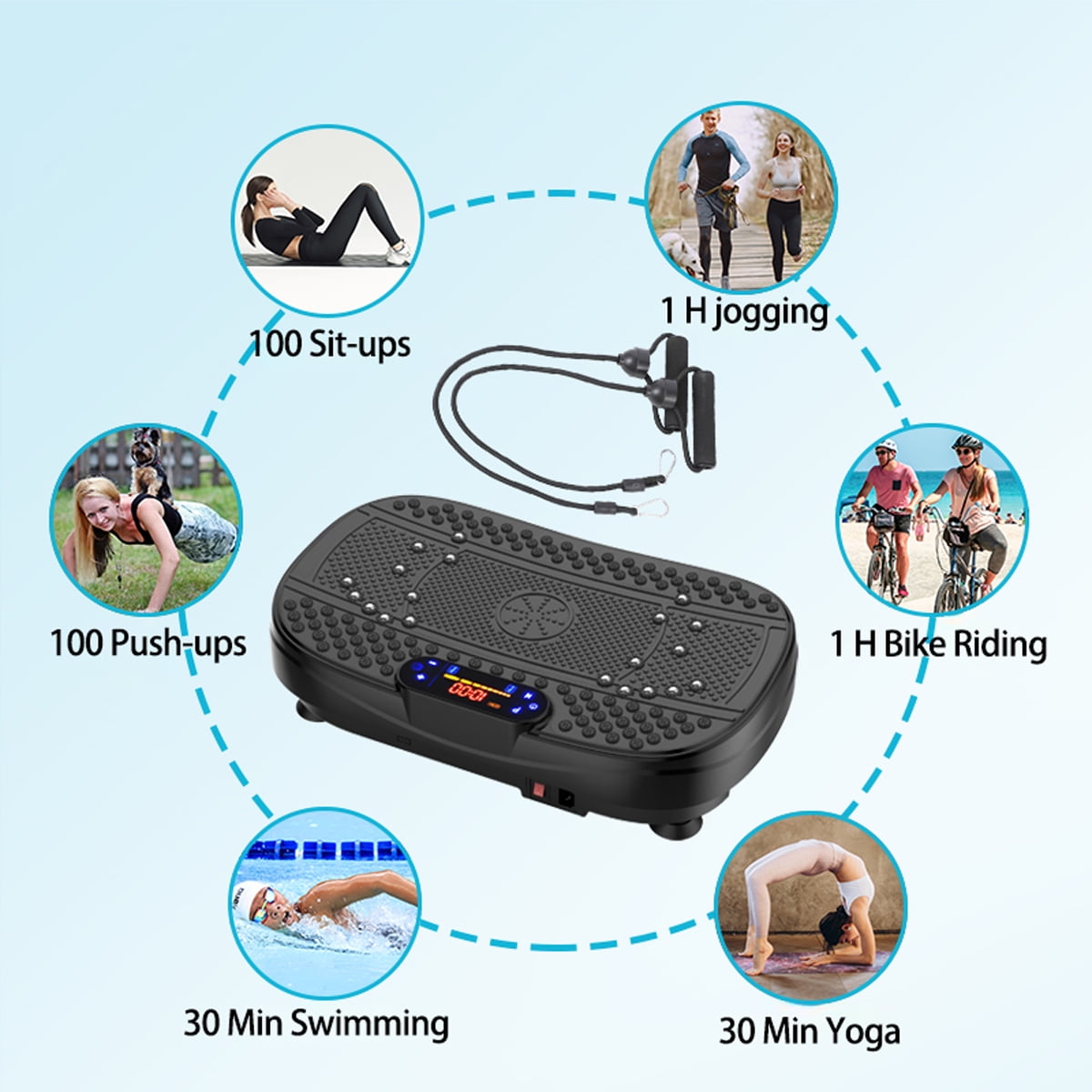 SAYGOGO Vibration Plate Fitness Platform, Adjustable Speed, Sturdy Base