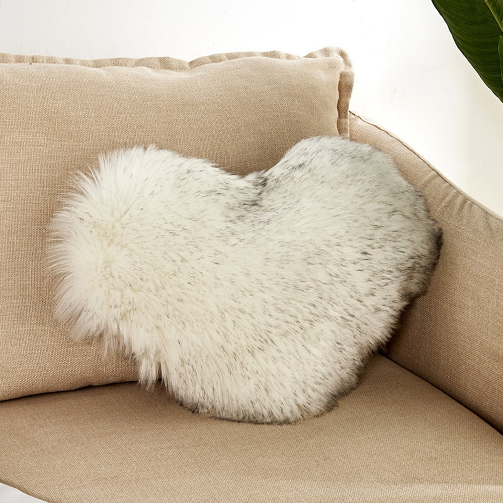 White plush outlet pillows