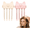 03# Beige&Pink, variant on Wireless Heated Volumizing Root Lift Clip for Flat Fine Hair, Portable Crown Lifting Volumizer Styling Tool, Type-C Rechargeable Volume Comb with Dual Heat Settings for Travel,Pink