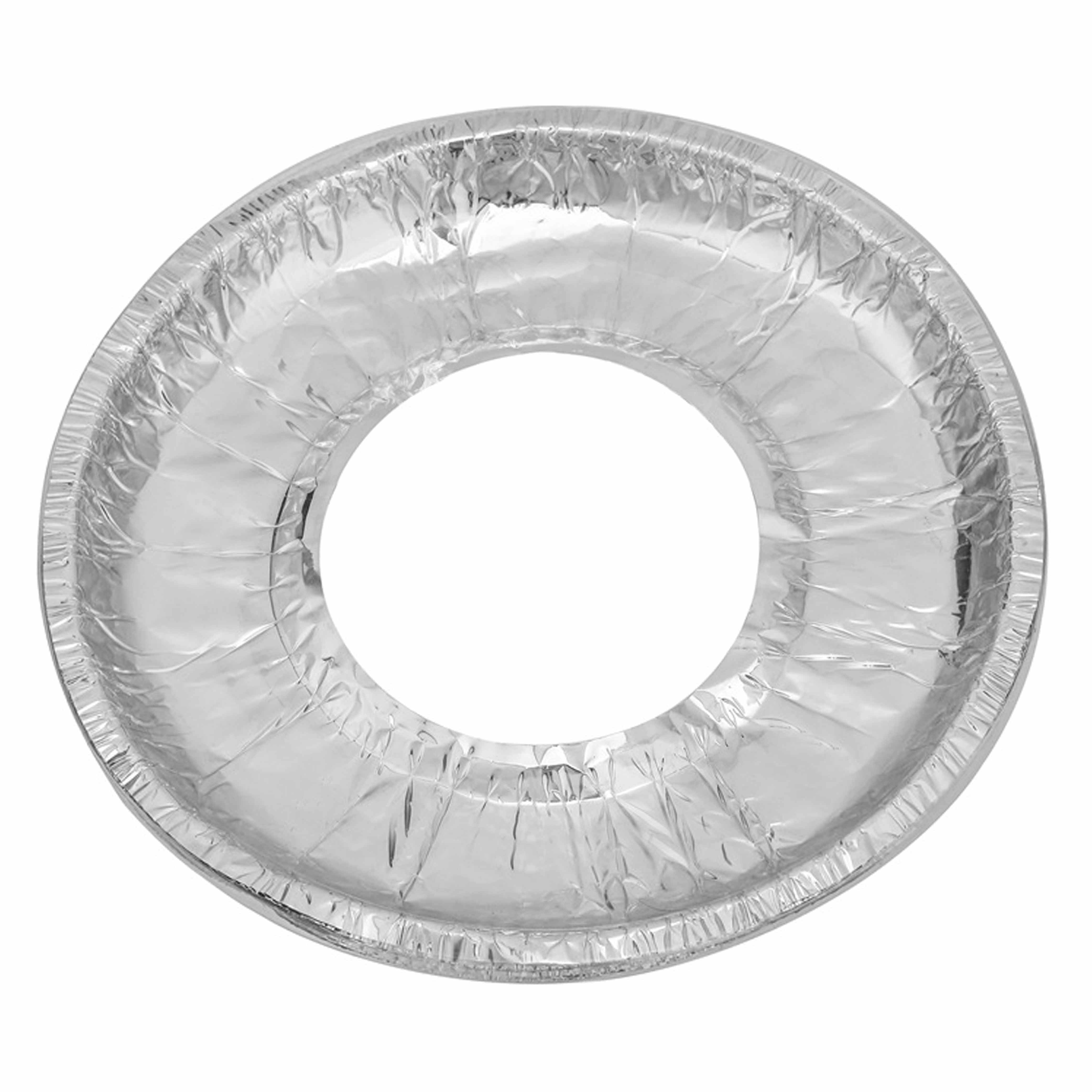 48 Aluminum Foil Round Gas Burner Bib Liners Covers Disposable