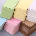 thumbnail image 2 of Methold Tarjetas de mensajes de papel Kraft respetuosas con el medio ambiente, tarjetas Flash en blanco, tarjetas de visita DIY, 100 piezas cartulina Azul, 2 of 6