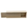 thumbnail image 2 of Creative Hobbies Unfinished Wooden Pencil, Pen, Stash, Trinket Storage Box with Slide Top, 2 of 5