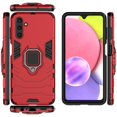 thumbnail image 3 of Heavy Duty Case for Samsung Galaxy A14 5G, Rugged PC + Soft Silicone Hybrid Metal Ring Holder Kickstand Cover Military Grade Dual-Layers Armor Shockproof Anti-Scratches Protective Case,Red, 3 of 6