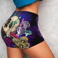 thumbnail image 3 of Picia Mushrooms and Skull Printed Workout Shorts for Women Seamless Scrunch Butt Lifting High Waisted Yoga Gym Booty Running Moisture-wicking Short Pants-Small, 3 of 9