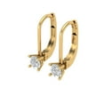 thumbnail image 2 of Clara Pucci 0.2Ct Synthetic Moissanite Round Cut VVS1 Lever Back Drop Dangle 14k Solid hypoallergenic Gold Designer Earrings For April, 2 of 7
