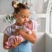 JC Toys Nonis Boutique 15 Realistic Pink Soft Body Baby Doll with Open/Close Eyes |10 Piece Gift Set with extra outfit & Accessories | Ages 2+